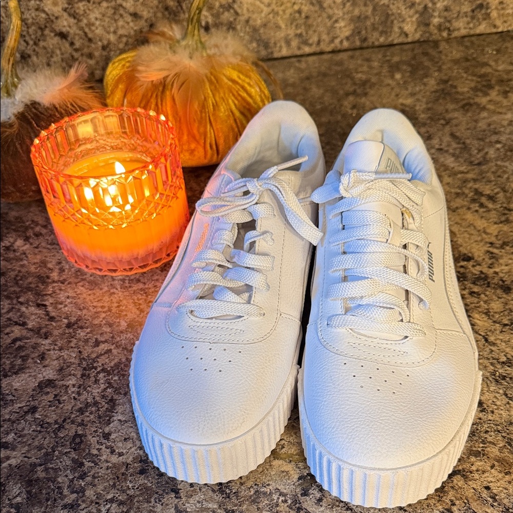 Puma White Women's Low-Top Sneakers